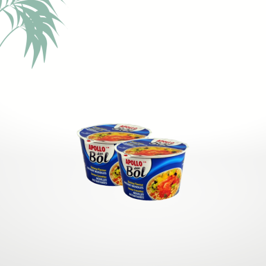 Nouilles dan bol goût crevette Apollo - lot de 2