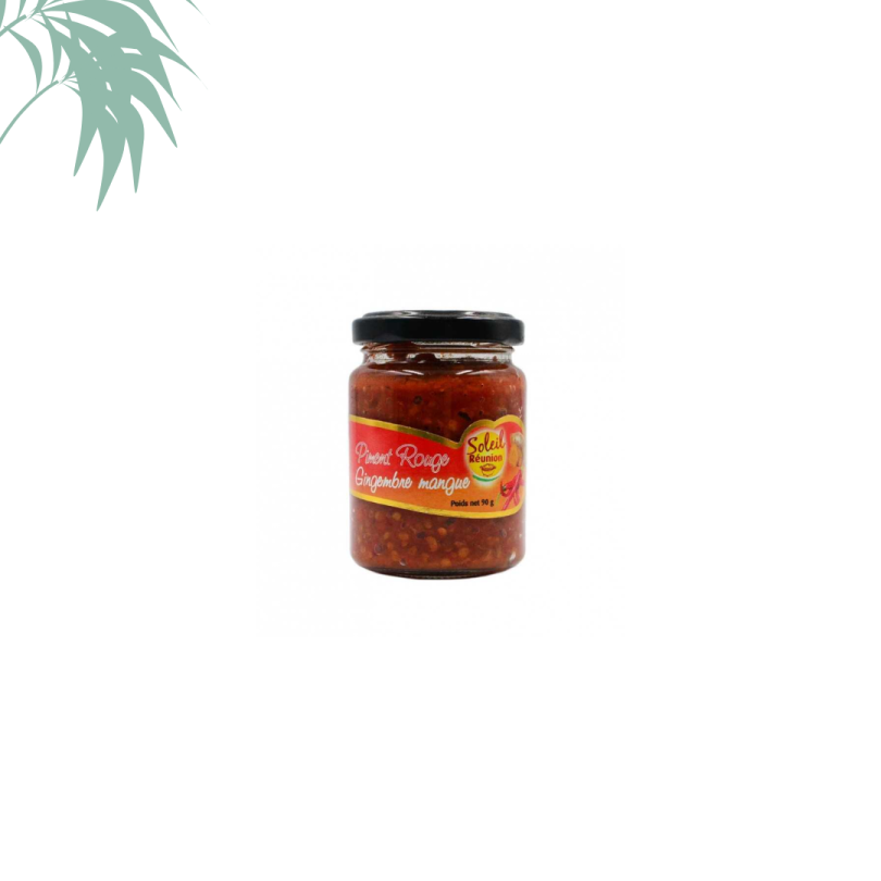 Pâte de piment rouge gingembre mangue 90g Soleil Réunion