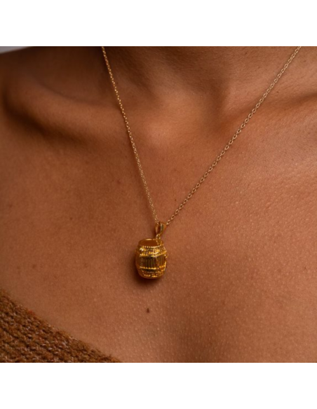Pendentif Tambour KA + chaine 45cm - P/OR - Petite taille Pendentif Tambour KA + chaine 45cm - P/OR - Petite taille