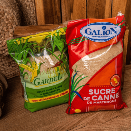 Assortiment de 3 sucres de canne