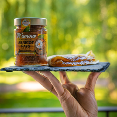 Confiture d'abricot pays 325g M'amour - Lot de 12 2
