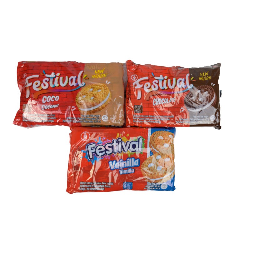 Assortiment de 3 Biscuits Festival