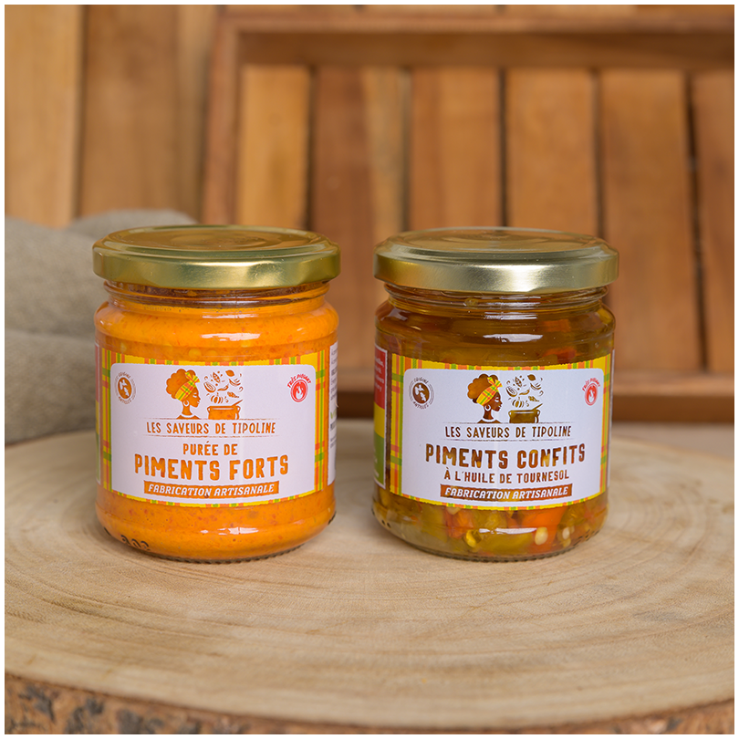 Piments confits à l'huile de tournesol 90g Les...