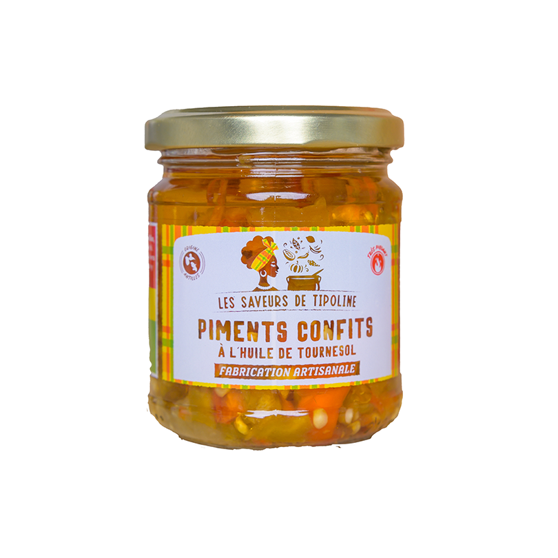 Piments confits à l'huile de tournesol 90g Les...