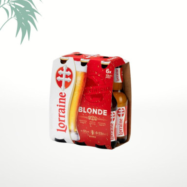 Bière blonde 5° 33cl Lorraine - Pack de 6