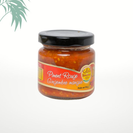 Pâte de piment rouge gingembre mangue 90g Soleil Réunion