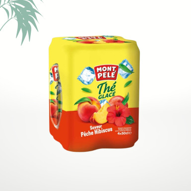 Thé glacé pêche hibiscus pack 4*50cl - MONTPELÉ
