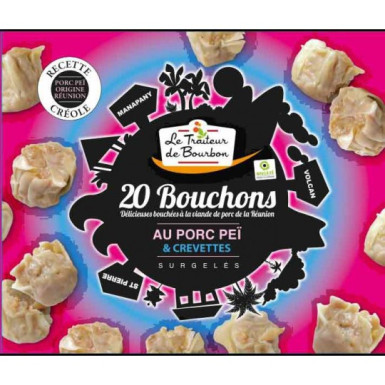 Bouchons porc-crevette (sachet de 20) Salaison de Bourbon