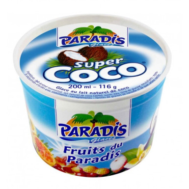 Coupe Glace super coco 200ml Paradis - Lot de 2