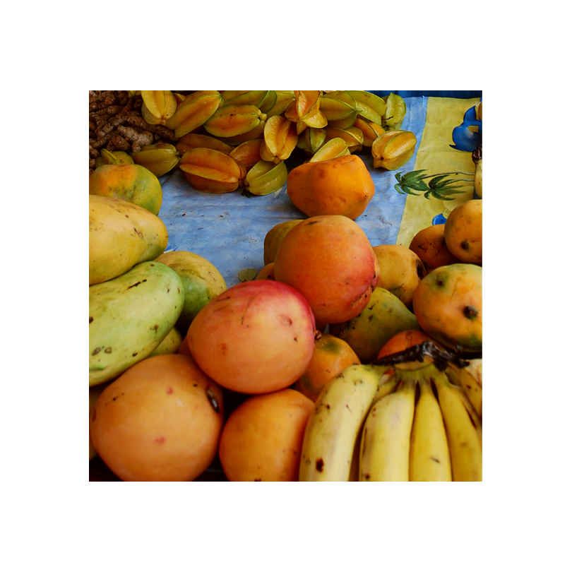 Panier fruits et légumes tropical du moment