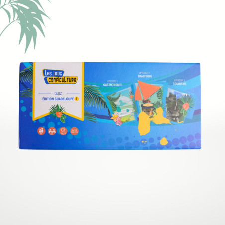 Coffret Quizz Guadeloupe - 3 jeux de cartes
