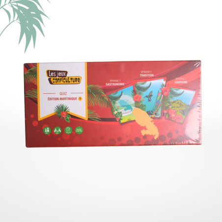 Coffret Quizz Martinique - 3 jeux de cartes